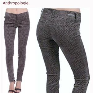 Level 99 NWOT Liza Skinny Jeans Velvet Celtic Gray Velvet Sz 30.Nice to Dress up